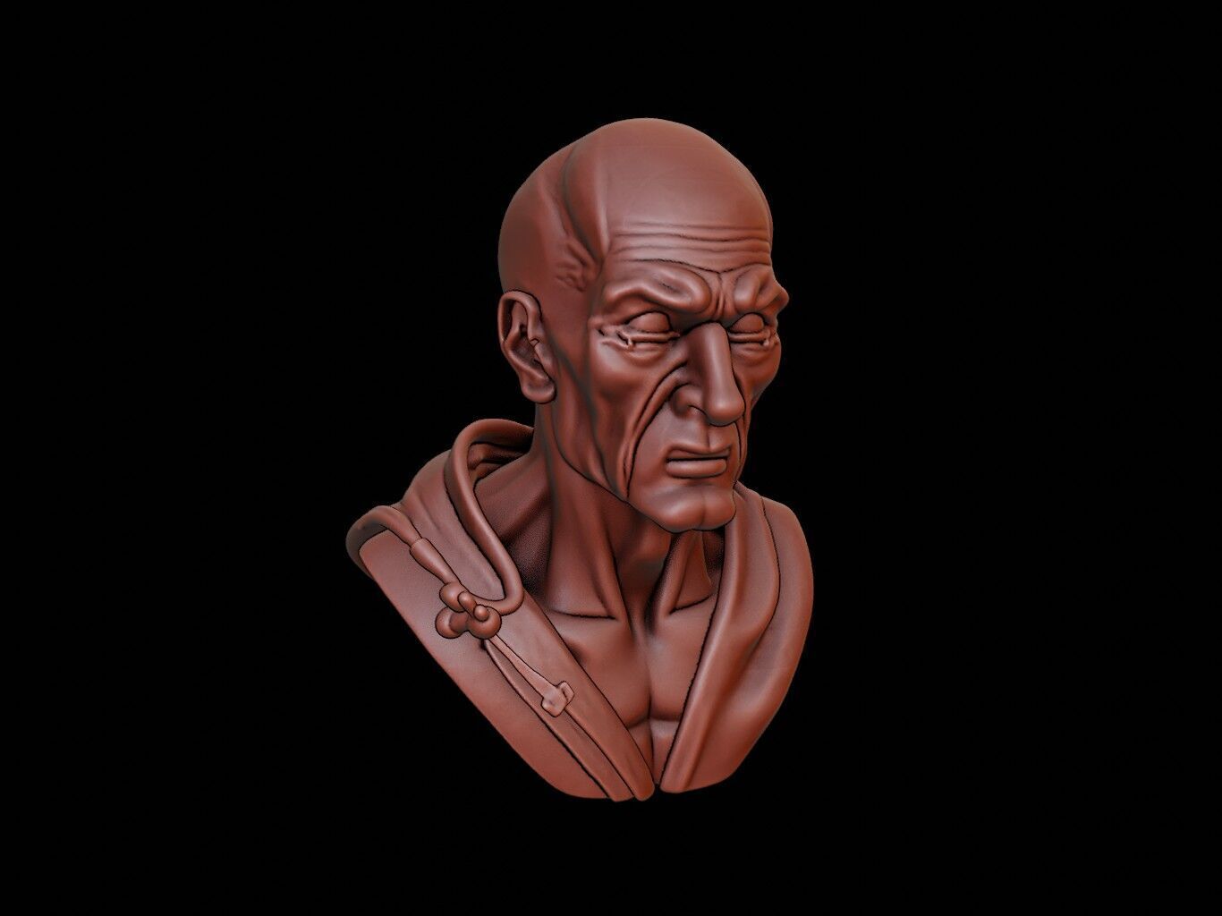 Charon Bust 3D print model_1