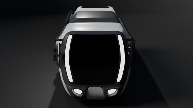 Stylized Bus 3D model 4