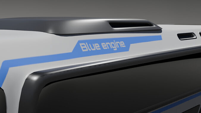 Stylized Bus 3D model 3
