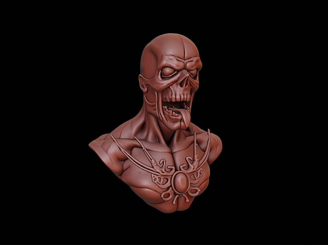 Charon Bust 3D print model_1