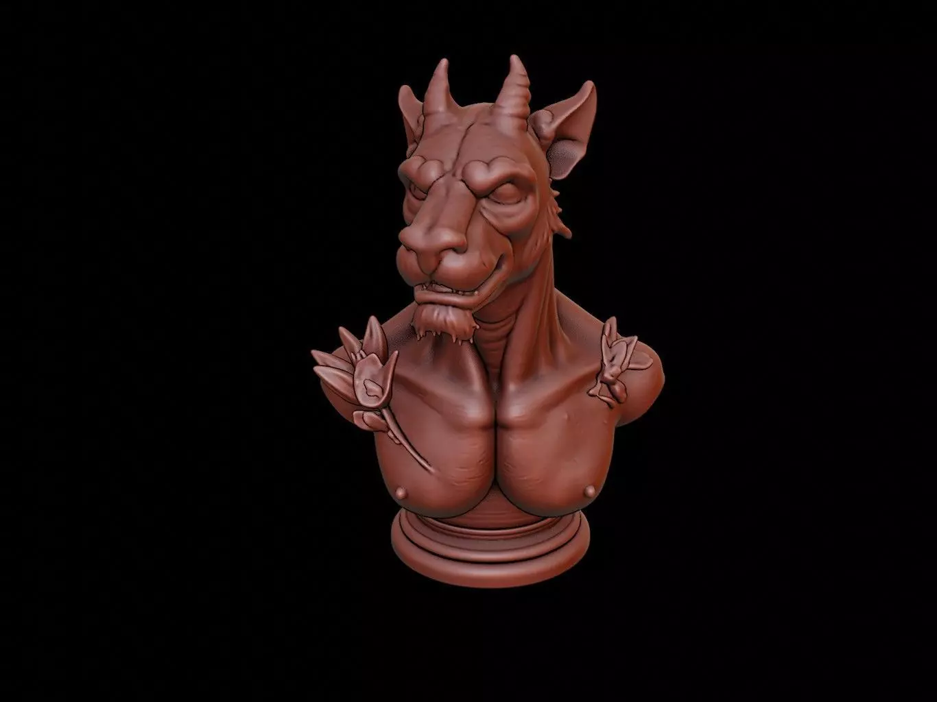 Chimera Bust 3D print model