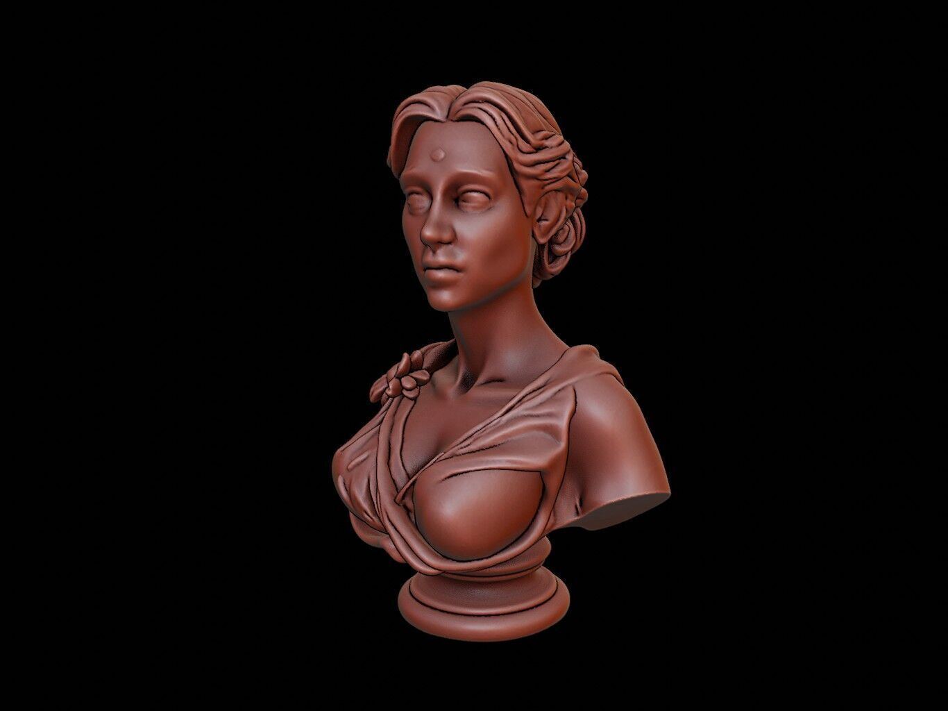 Demeter Bust 3D print model_2