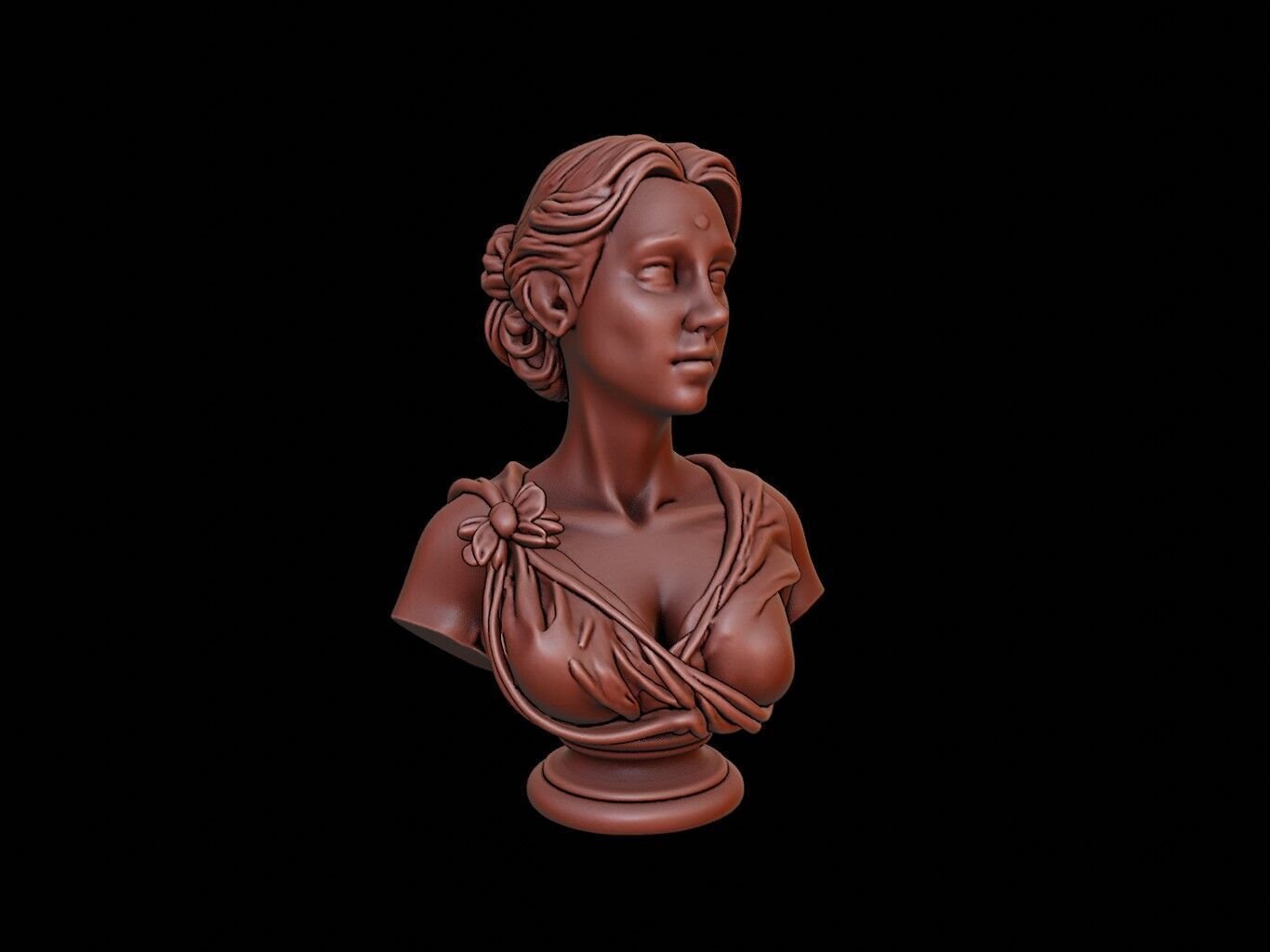 Demeter Bust 3D print model_1