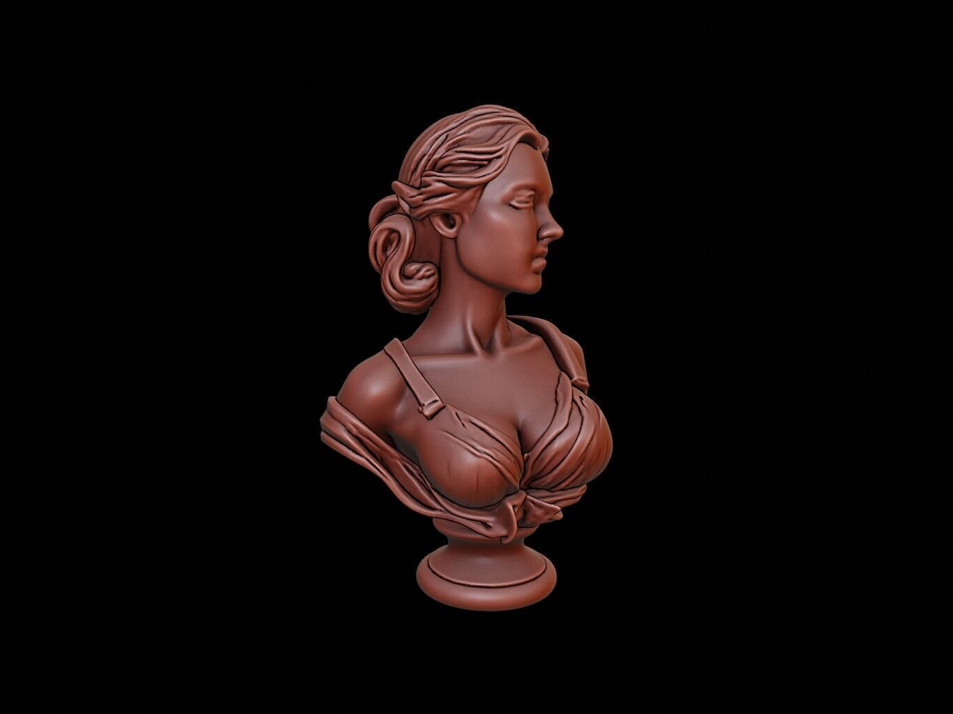 Demeter Bust 3D print model_1