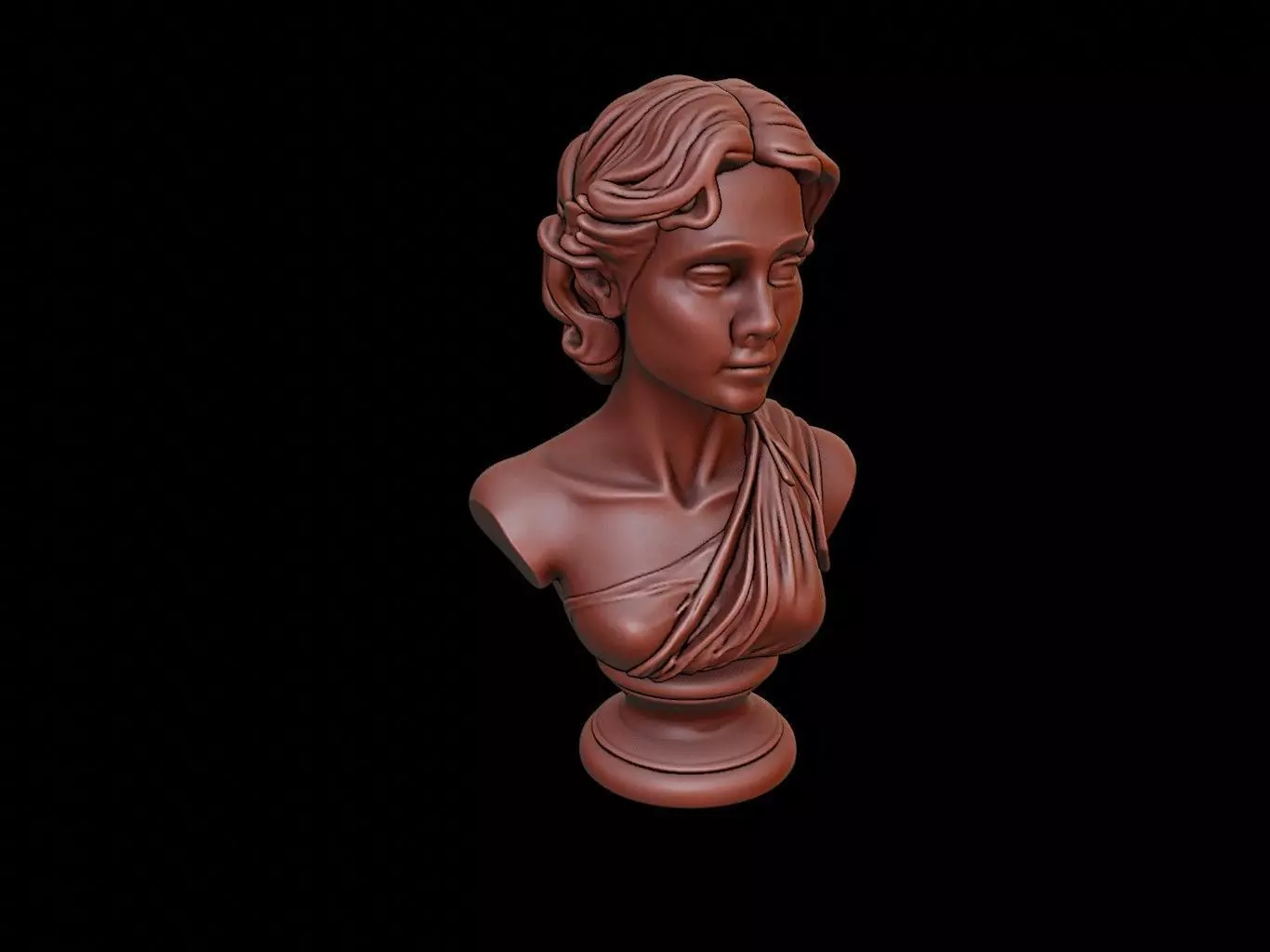 Demeter Bust 3D print model_0