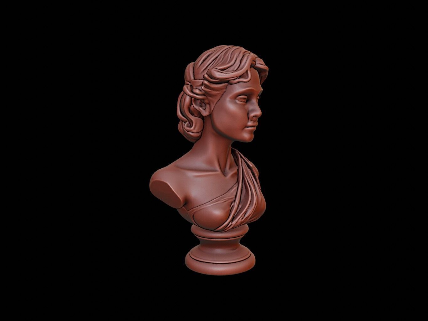Demeter Bust 3D print model_1