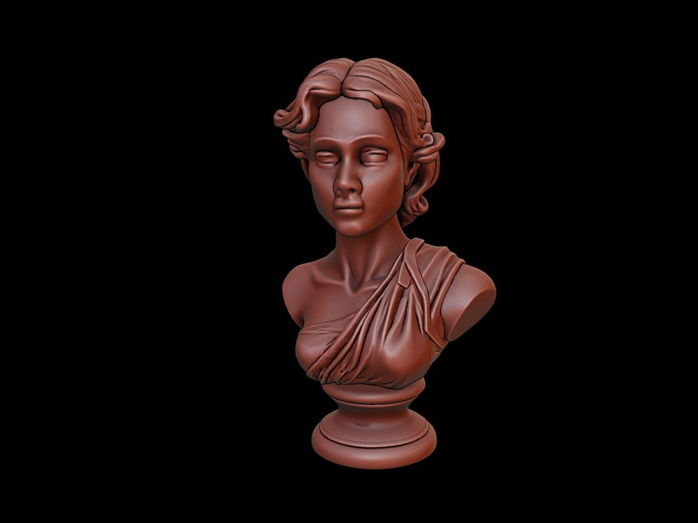 Demeter Bust 3D print model_2