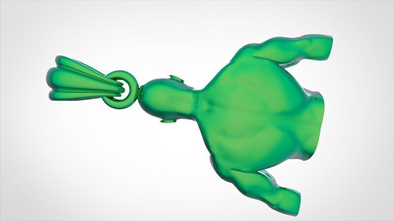Bodybuilder pendant 3D print model_16