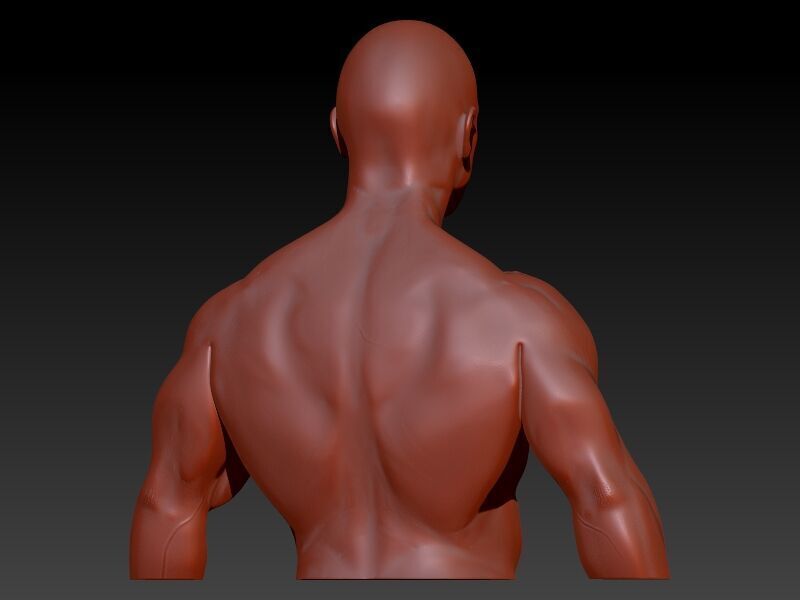 Bodybuilder pendant 3D print model_3
