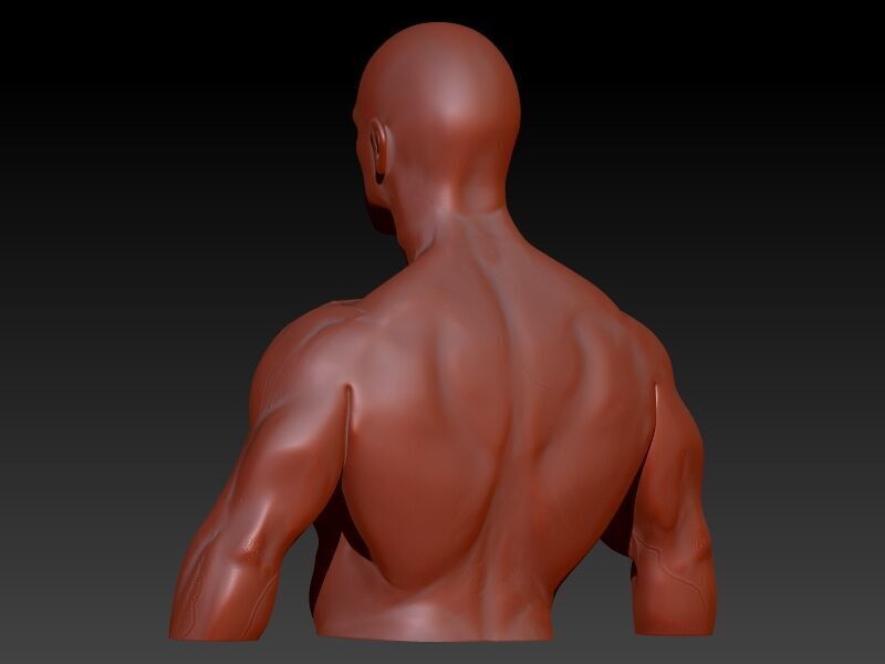 Bodybuilder pendant 3D print model_20