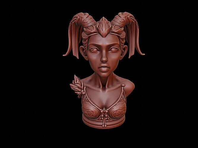 Dryad Bust 3D print model