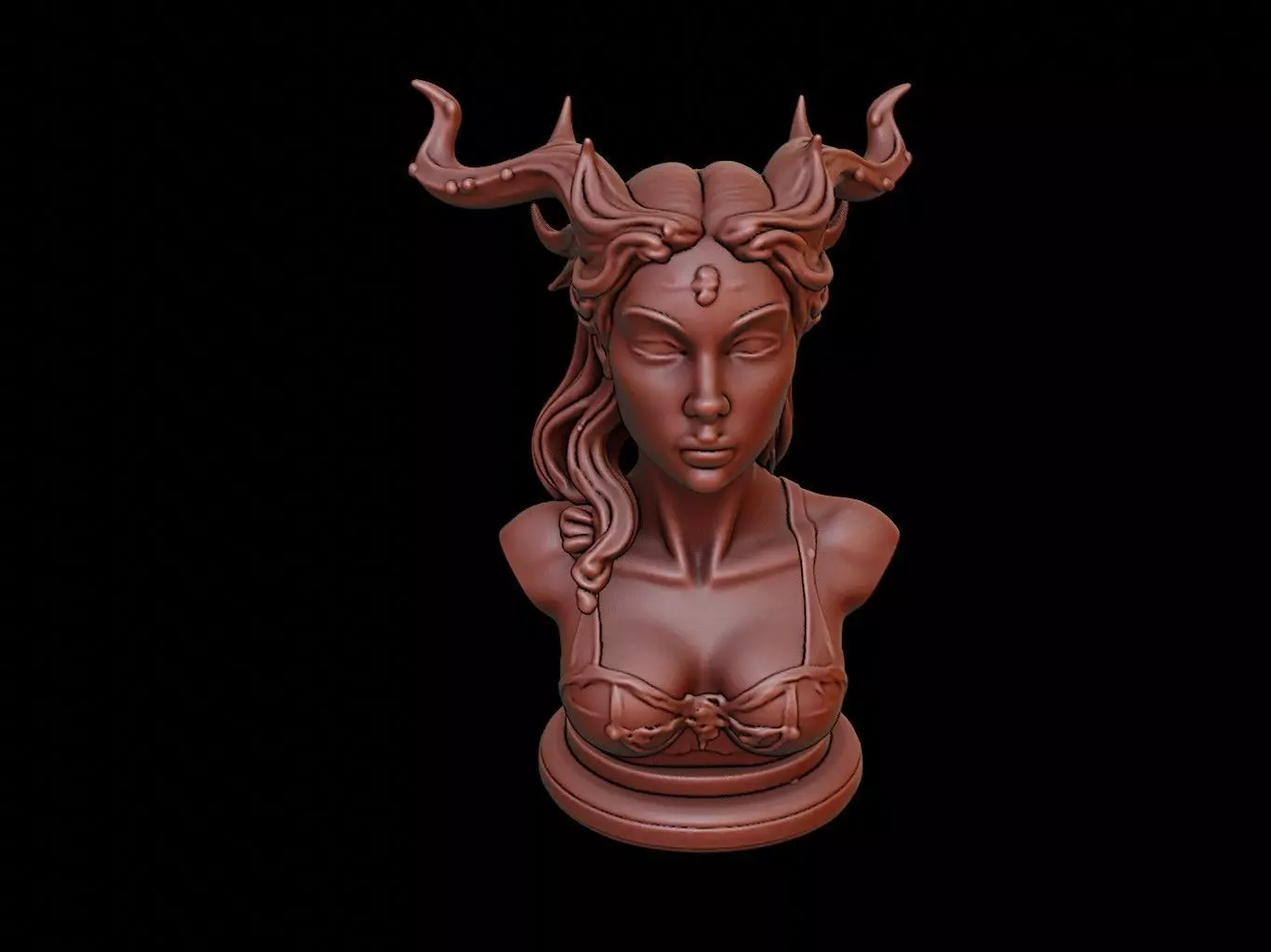 Dryad Bust 3D print model_0