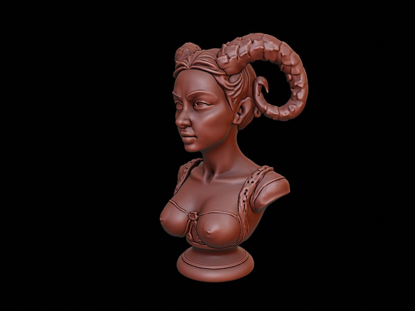 Dryad Bust 3D print model_2