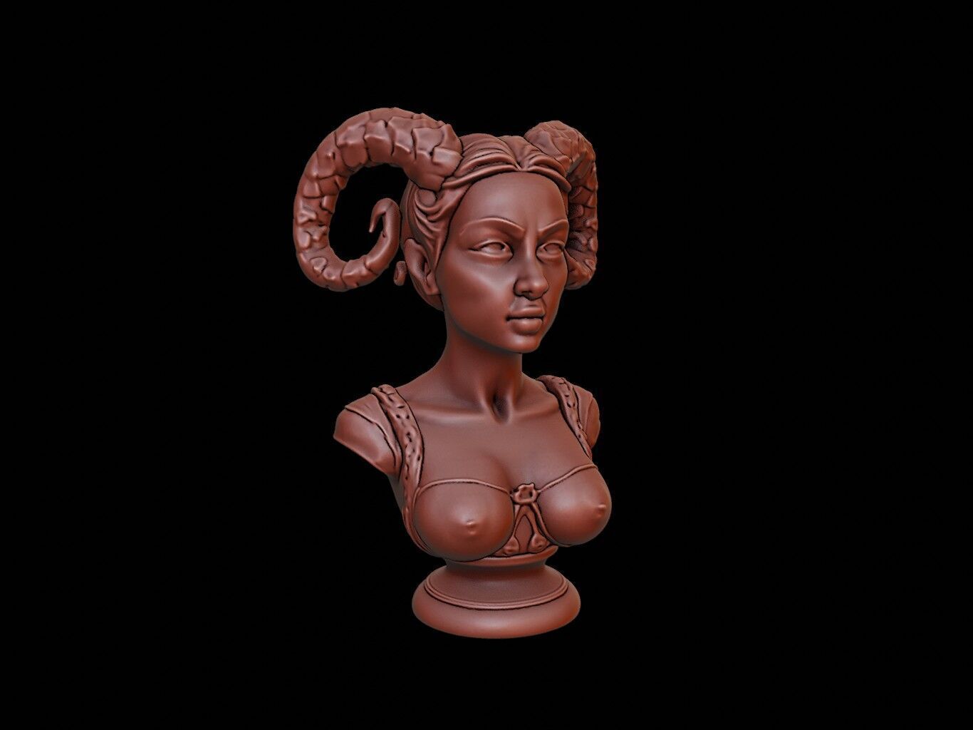 Dryad Bust 3D print model_1