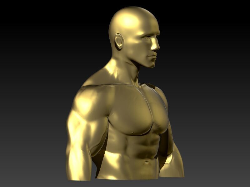 Bodybuilder pendant 3D print model_9