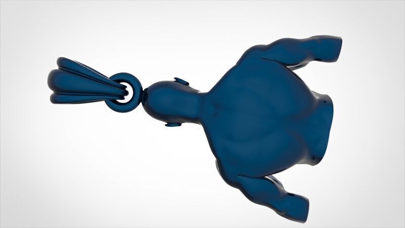 Bodybuilder pendant 3D print model_40