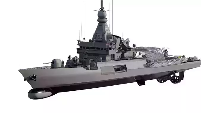 Long range patrol boat 3D model