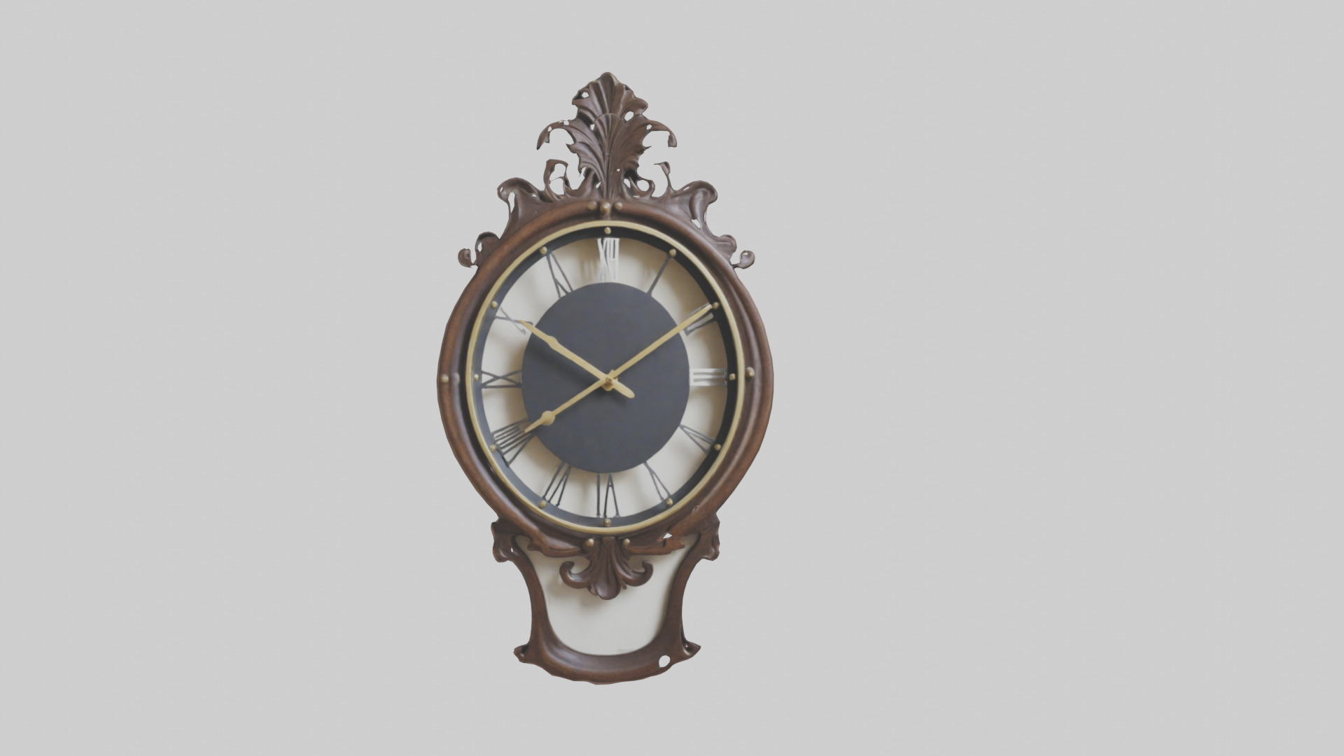 Decorative Wall Clock model Low-poly 3D model_20