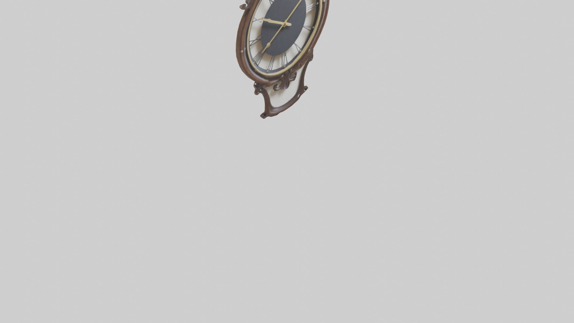 Decorative Wall Clock model Low-poly 3D model_6