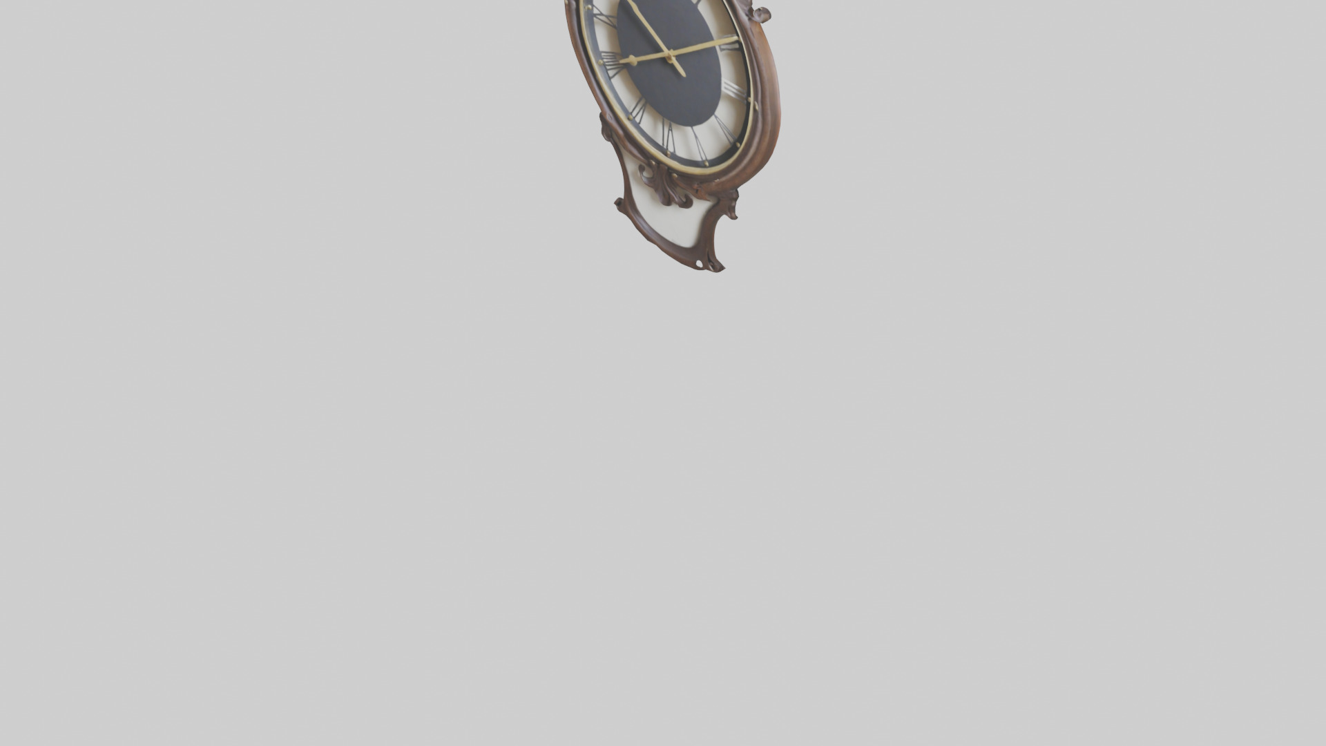 Decorative Wall Clock model Low-poly 3D model_5