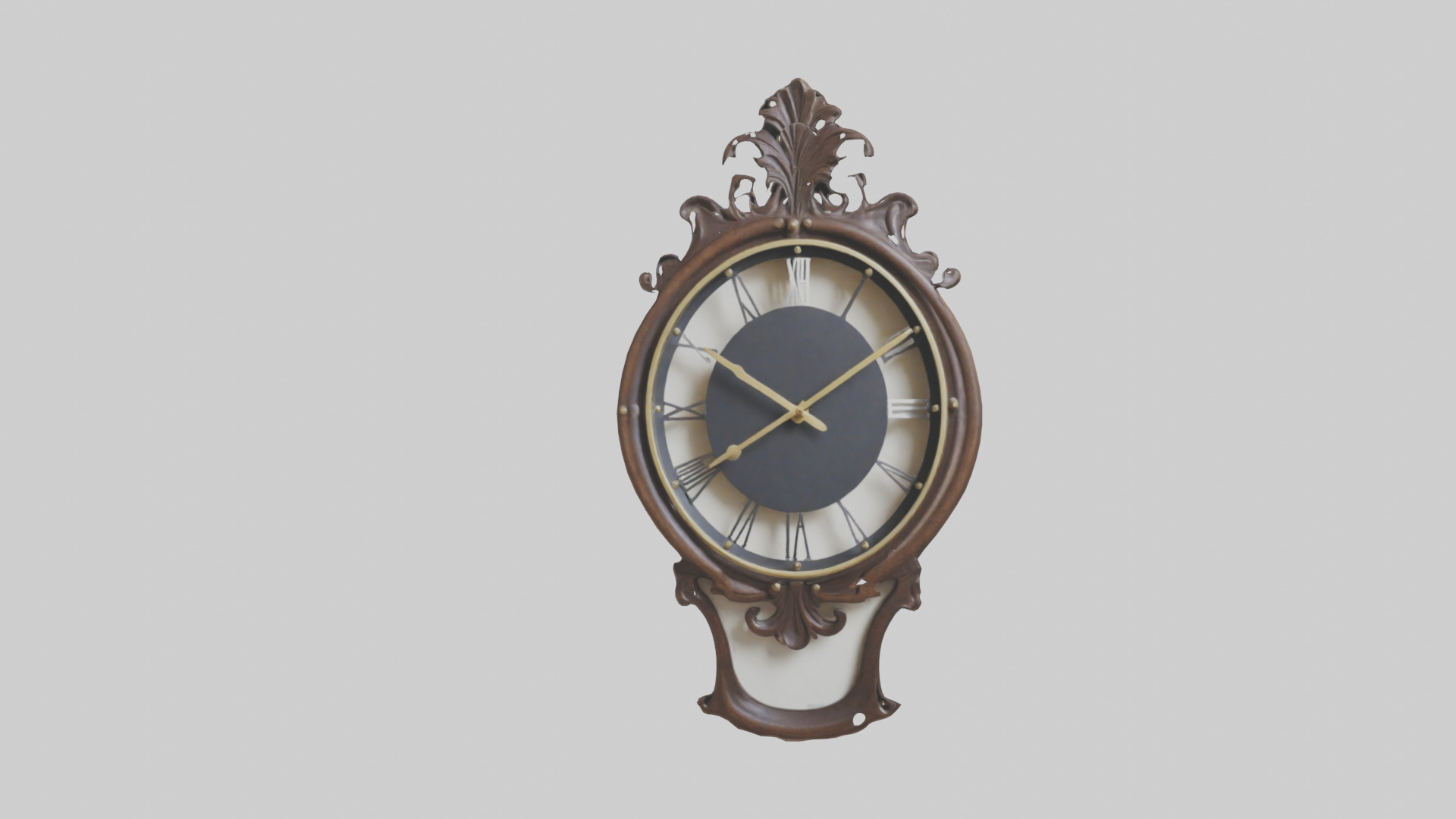 Decorative Wall Clock model Low-poly 3D model_15