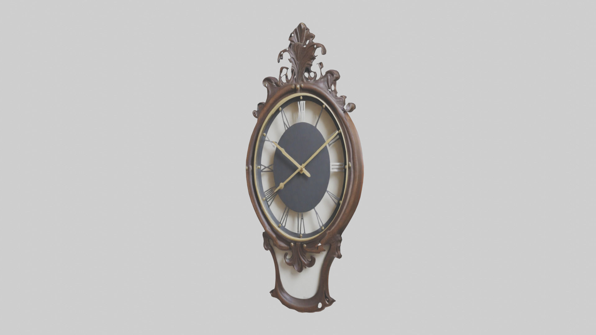 Decorative Wall Clock model Low-poly 3D model_11
