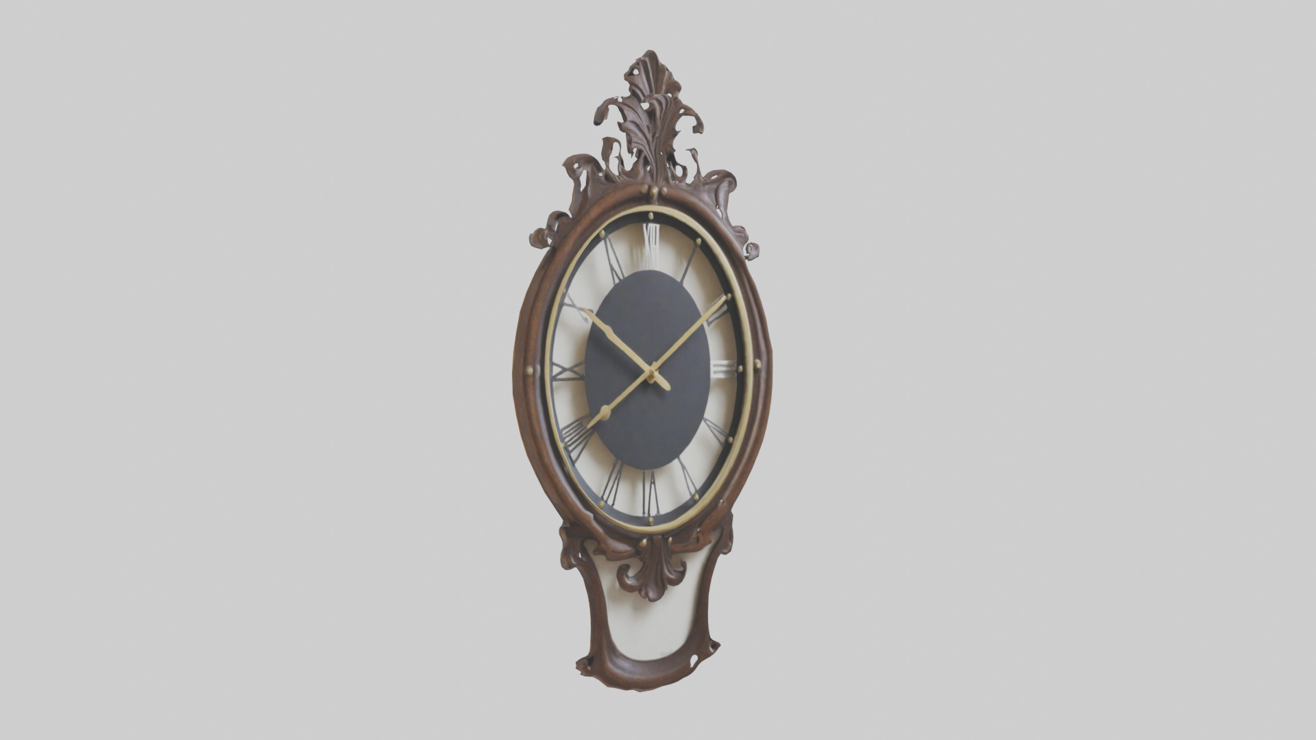 Decorative Wall Clock model Low-poly 3D model_16