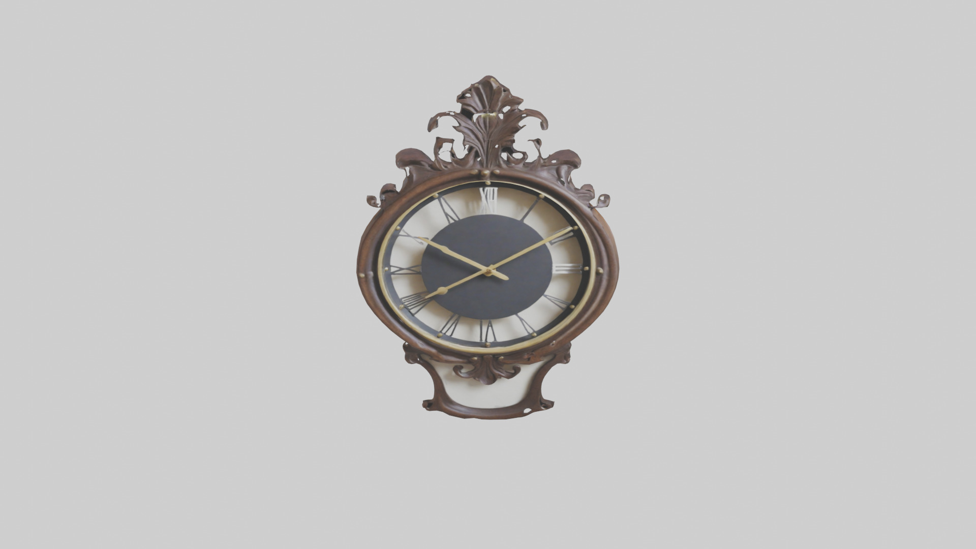 Decorative Wall Clock model Low-poly 3D model_26