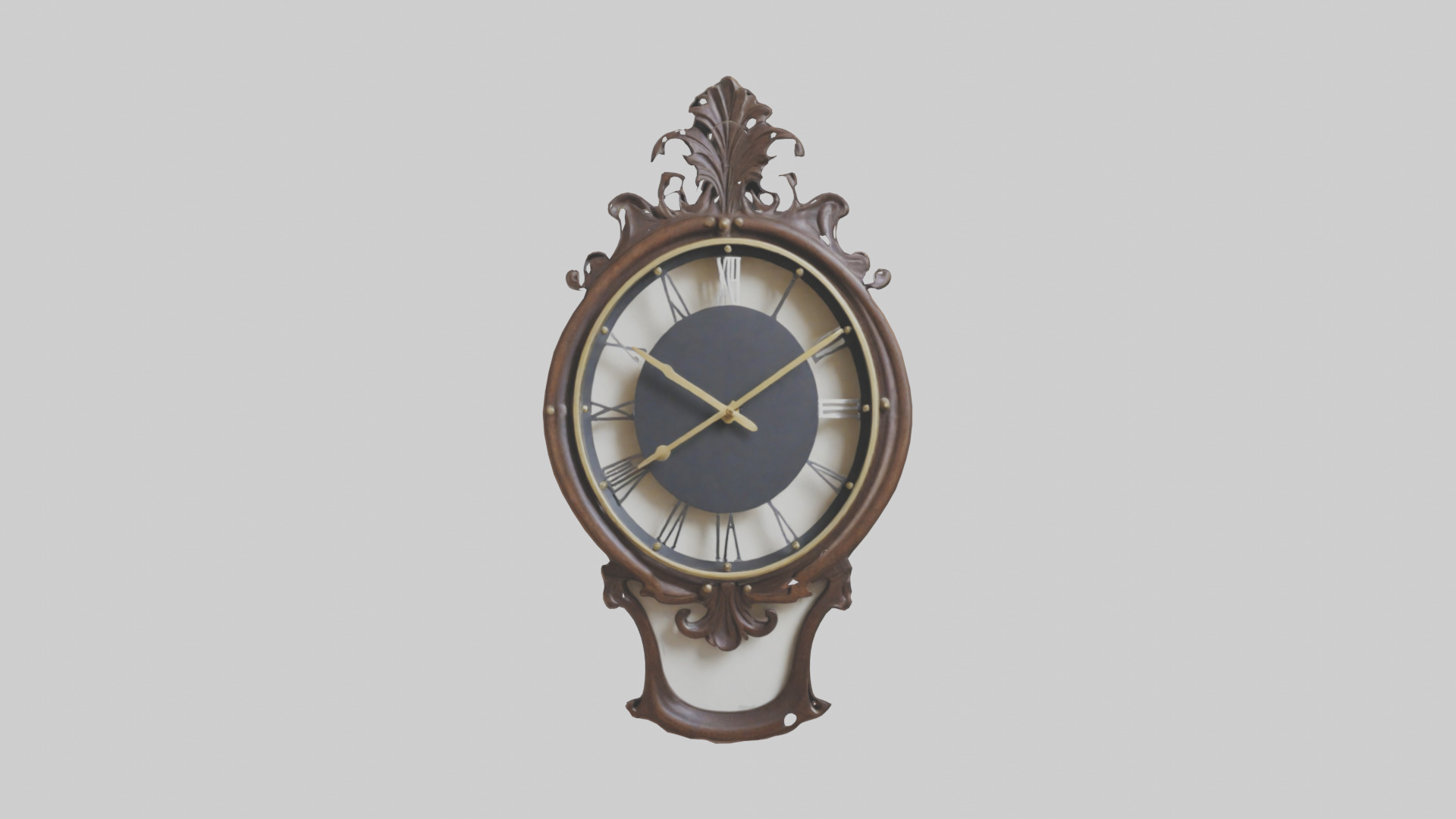 Decorative Wall Clock model Low-poly 3D model_10