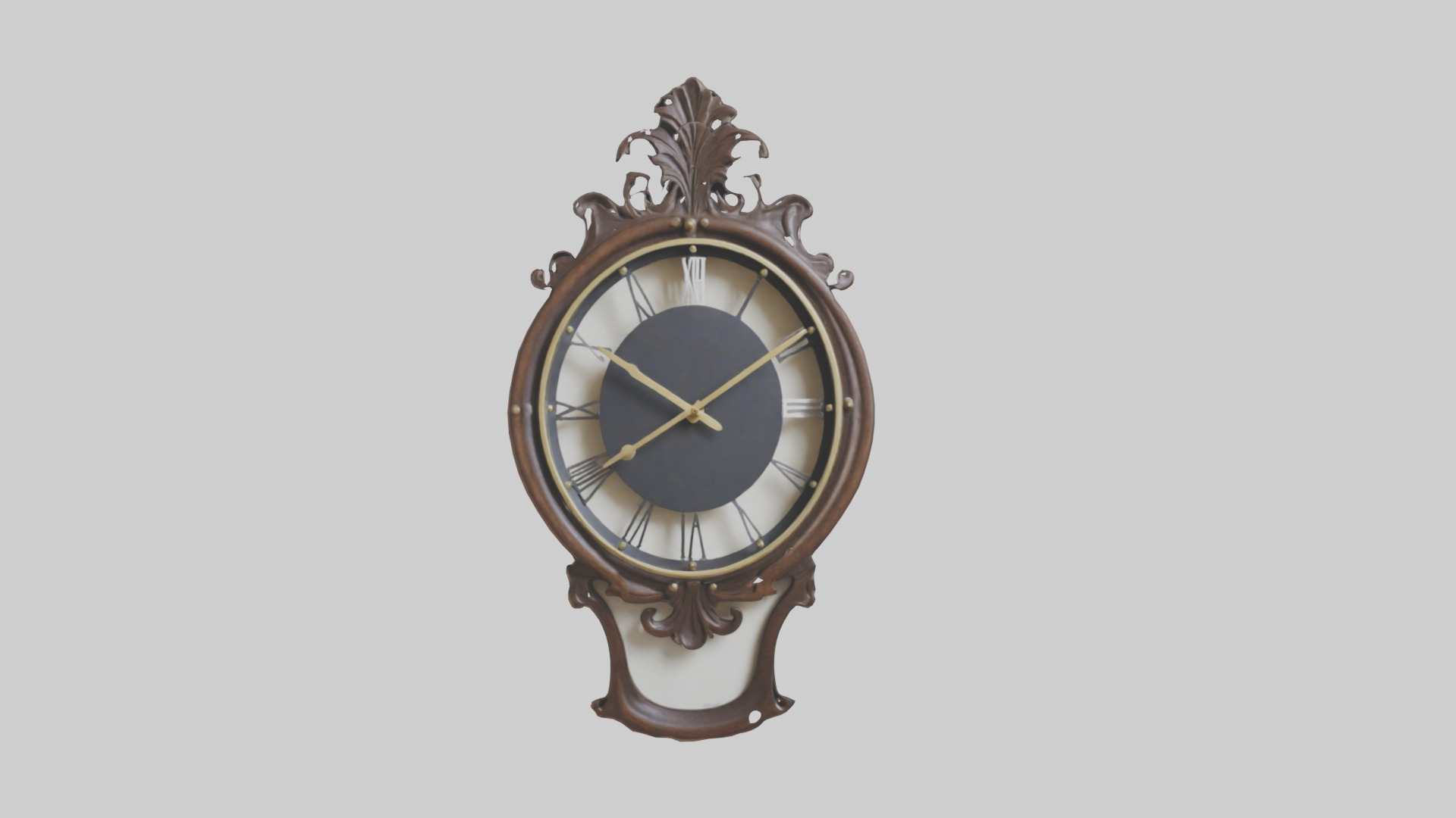 Decorative Wall Clock model Low-poly 3D model_17