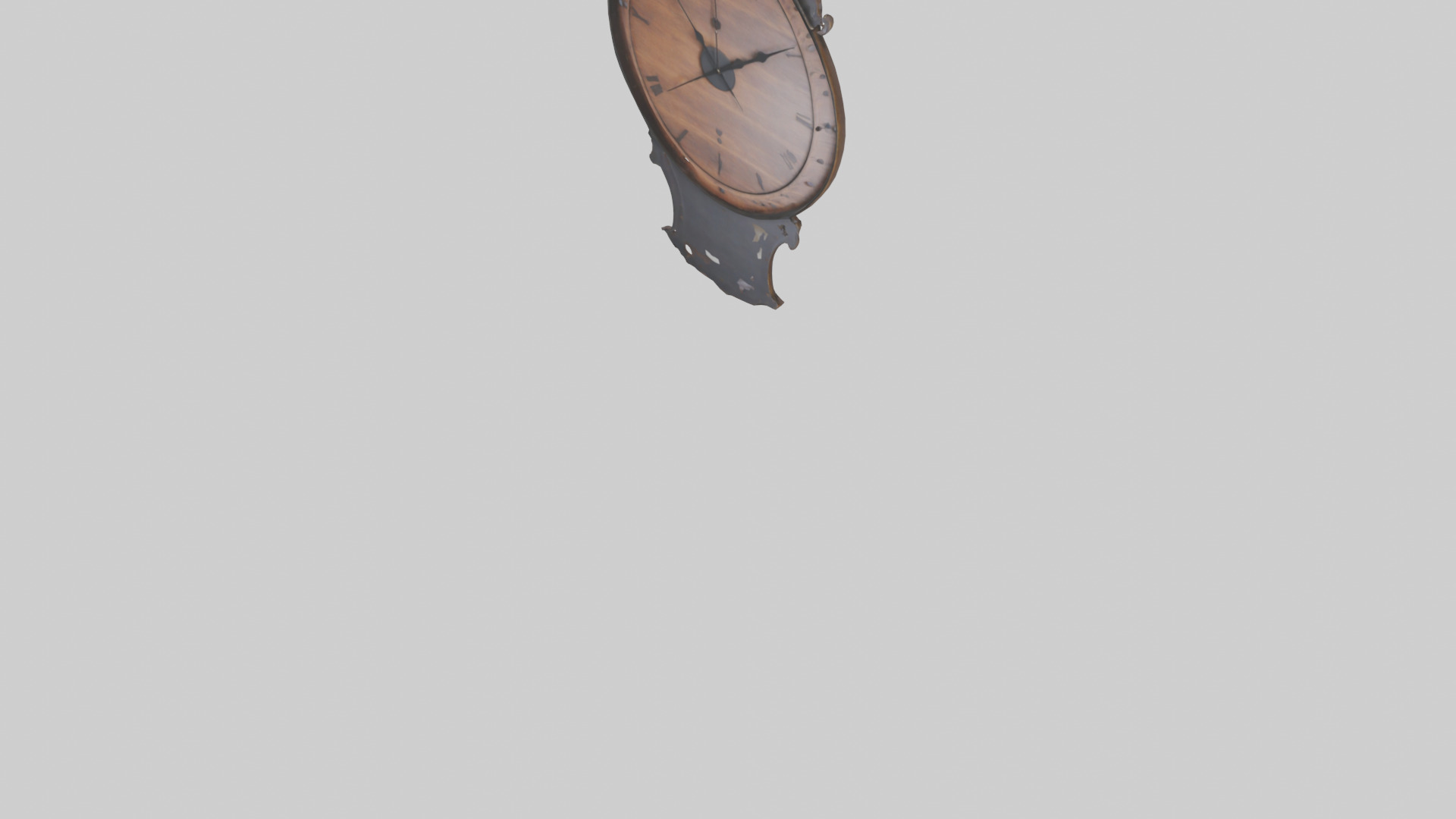 Decorative Wall Clock model Low-poly 3D model_4