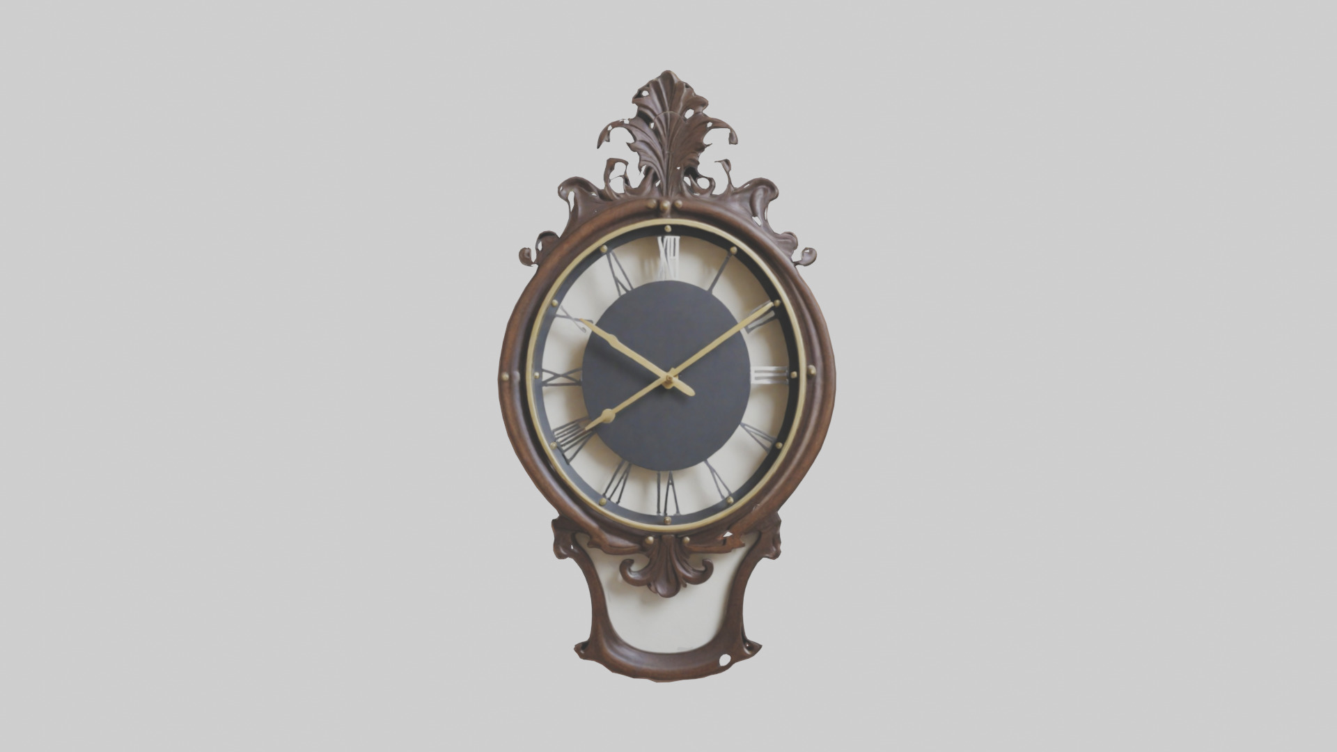 Decorative Wall Clock model Low-poly 3D model_19