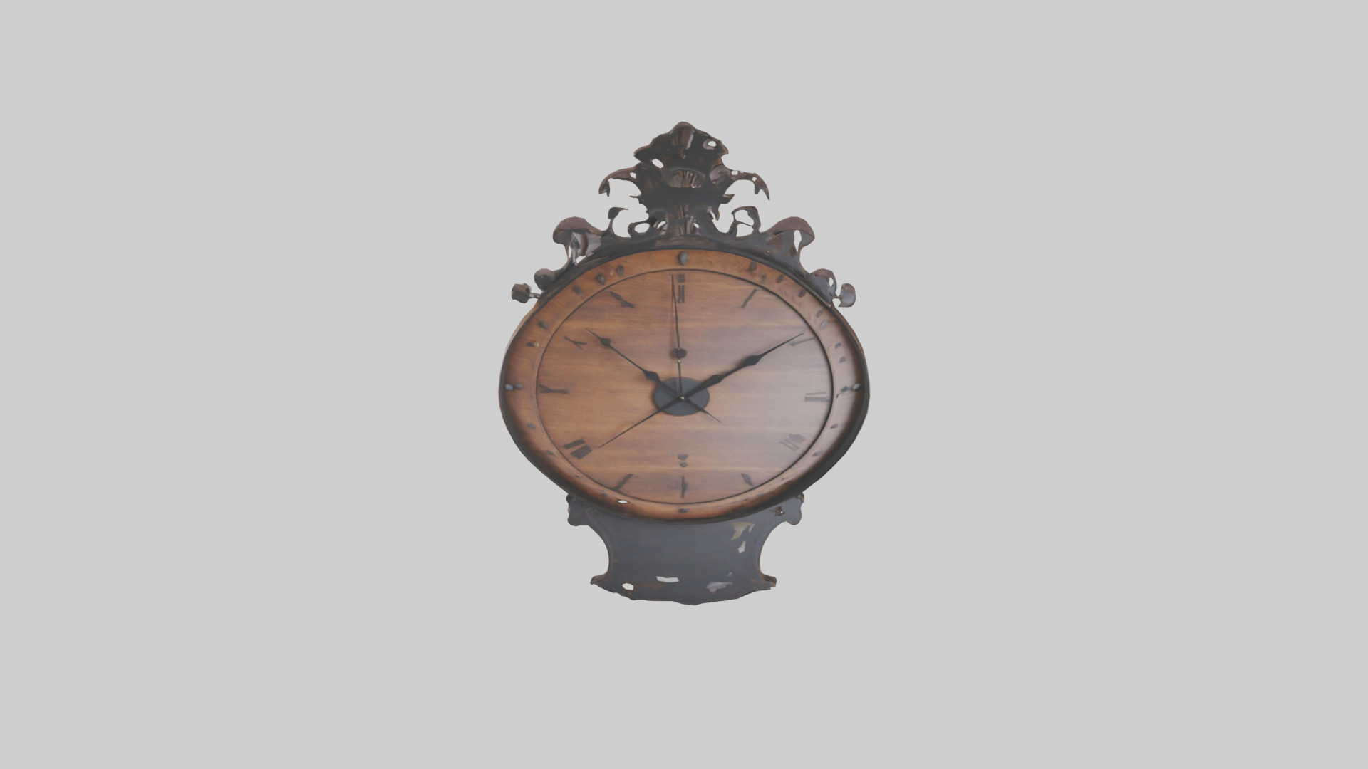 Decorative Wall Clock model Low-poly 3D model_25