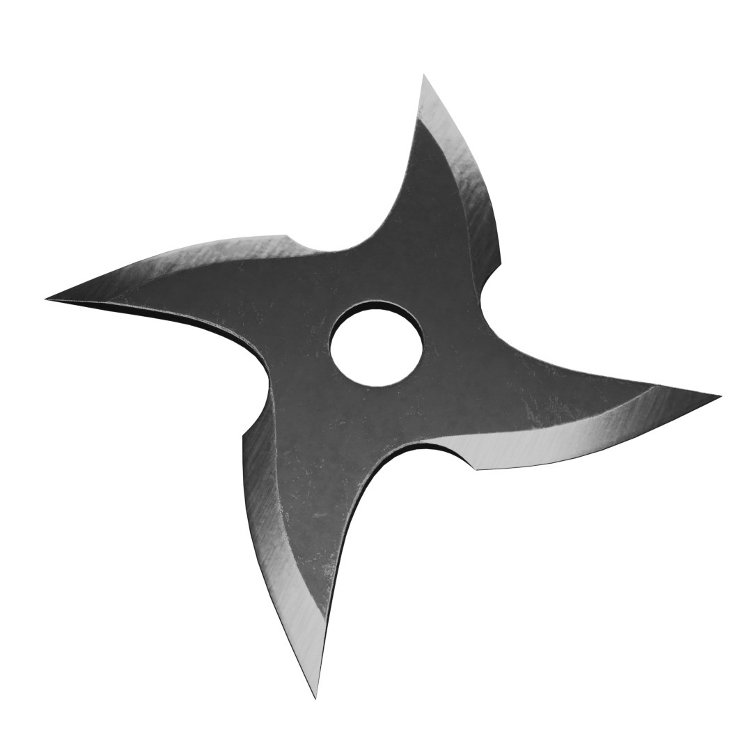 Shuriken Free low-poly 3D model_3