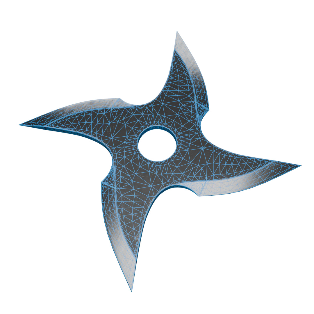 Shuriken Free low-poly 3D model_4