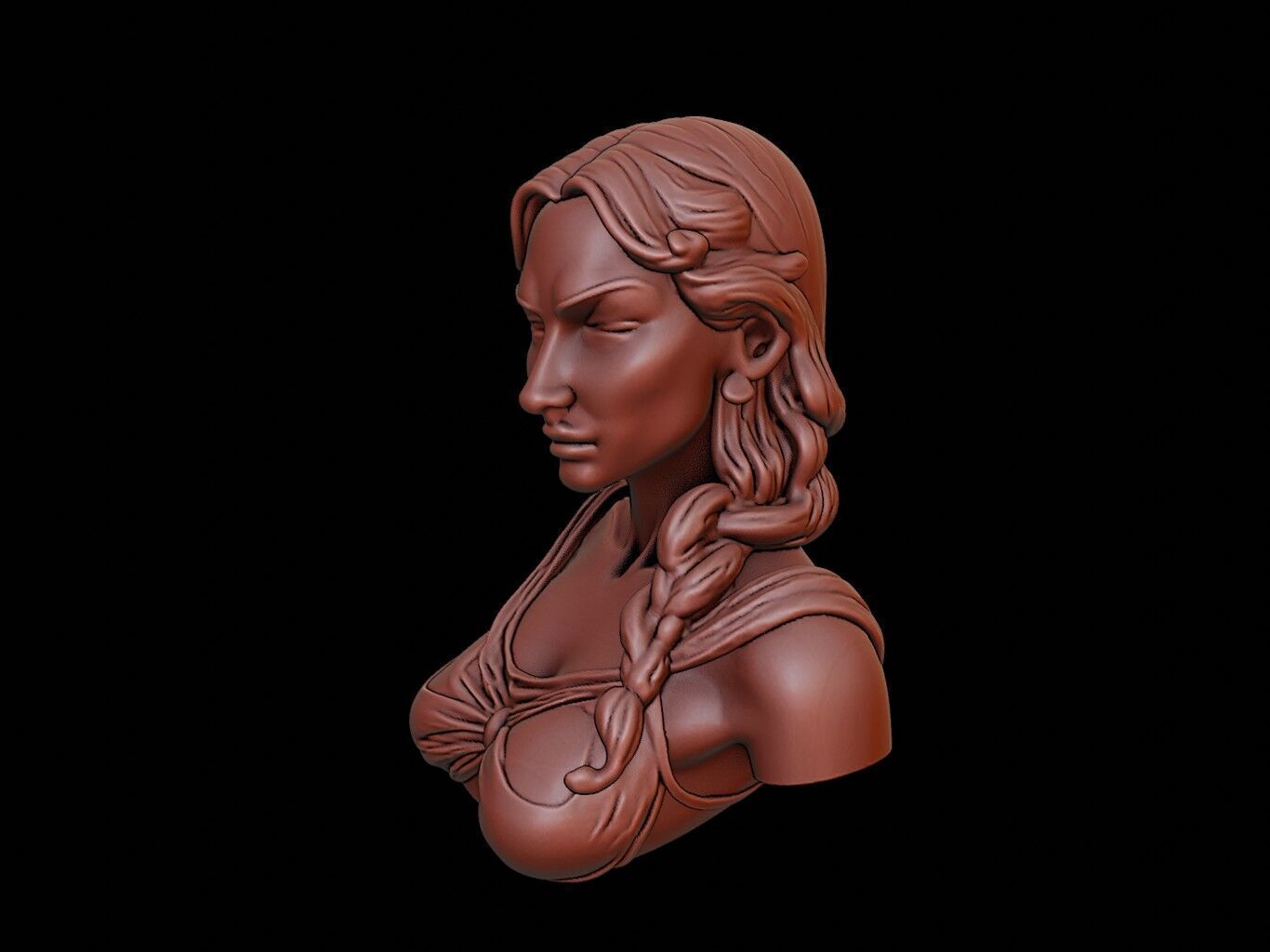 Freyja Bust 3D print model_2
