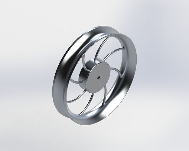 Motorcycle Rim 17 inch 3D model