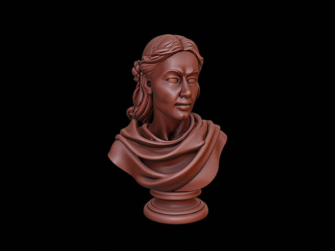 Frigg Bust 3D print model_1
