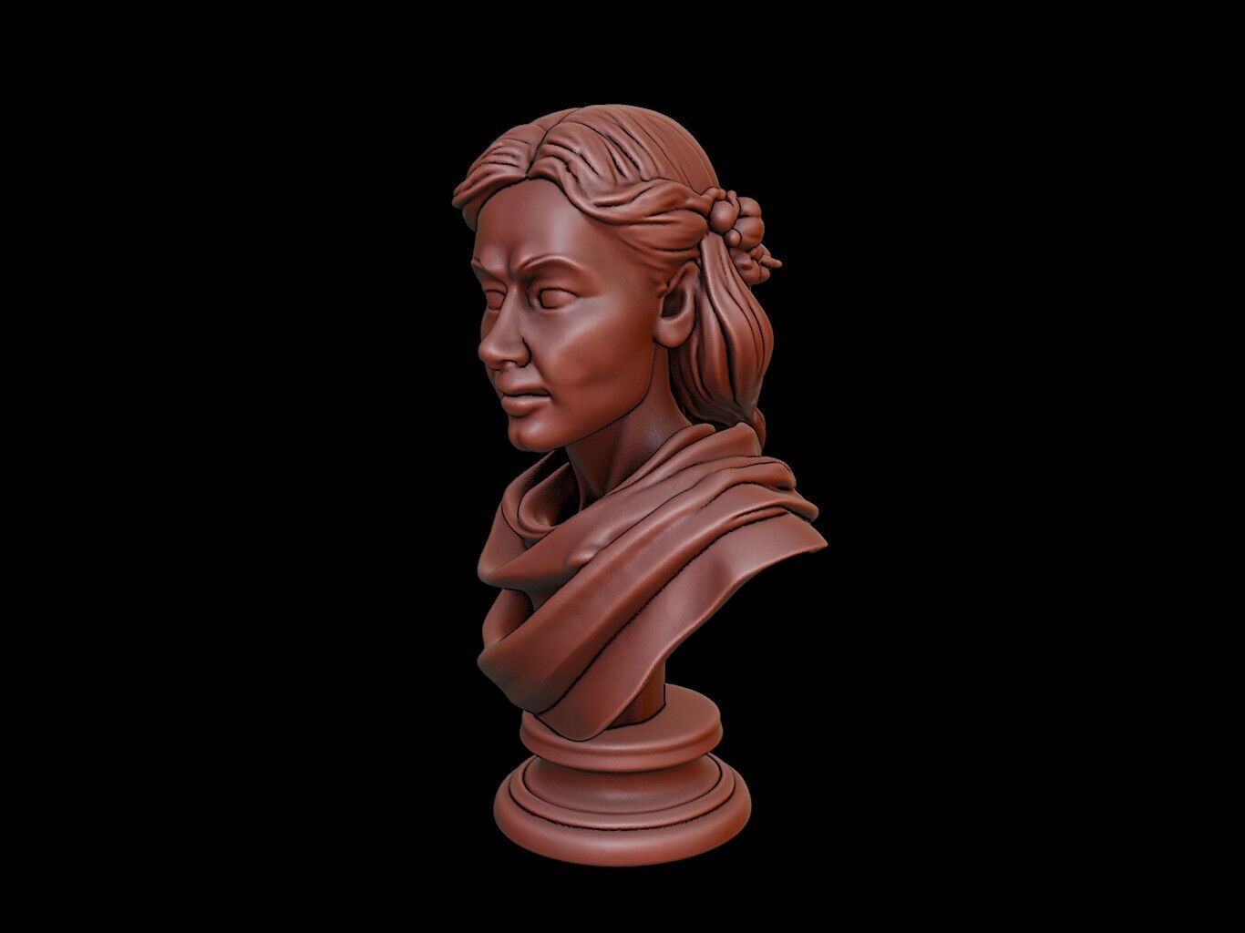 Frigg Bust 3D print model_2
