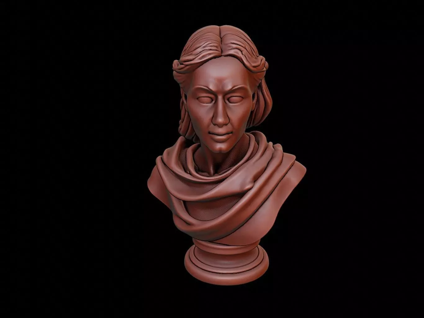 Frigg Bust 3D print model_0
