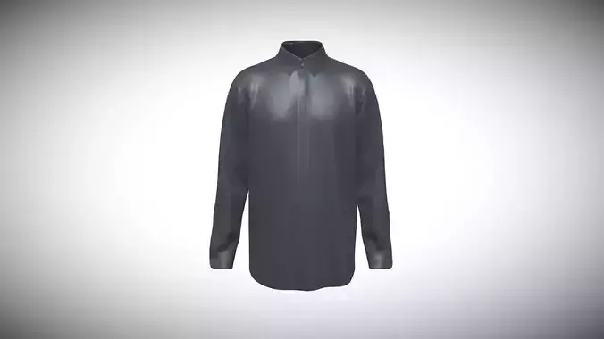 Men Shirt-Single Color In Low Poly