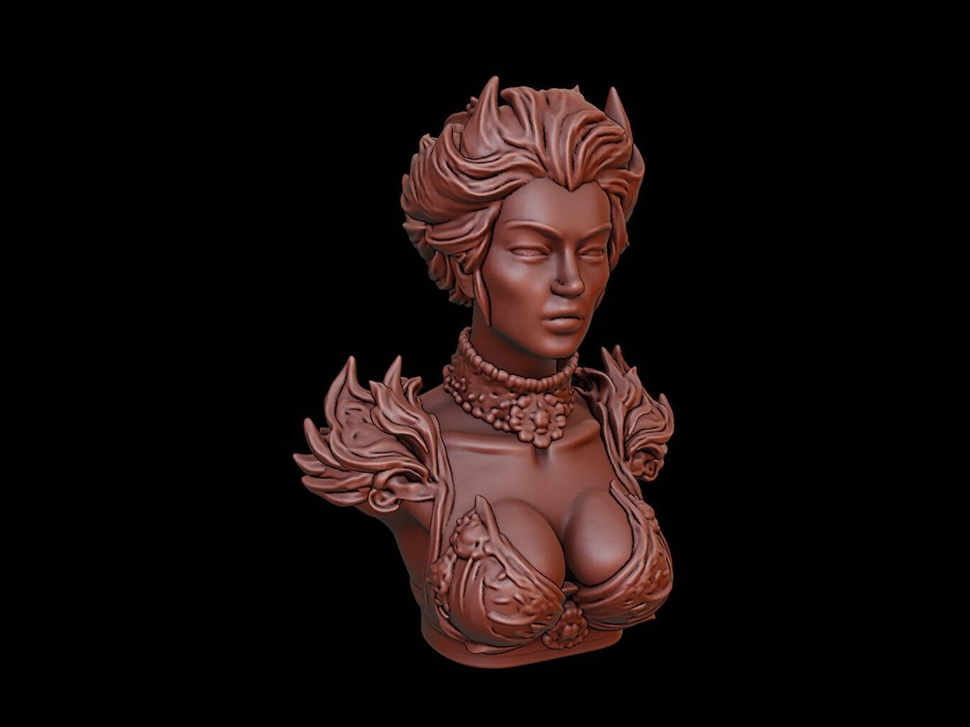 Gaia Bust 3D print model_1