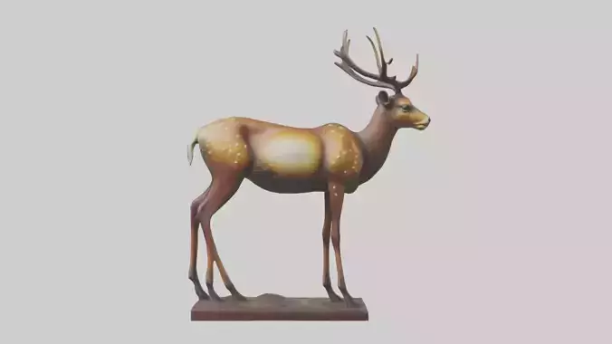 Deer statue model