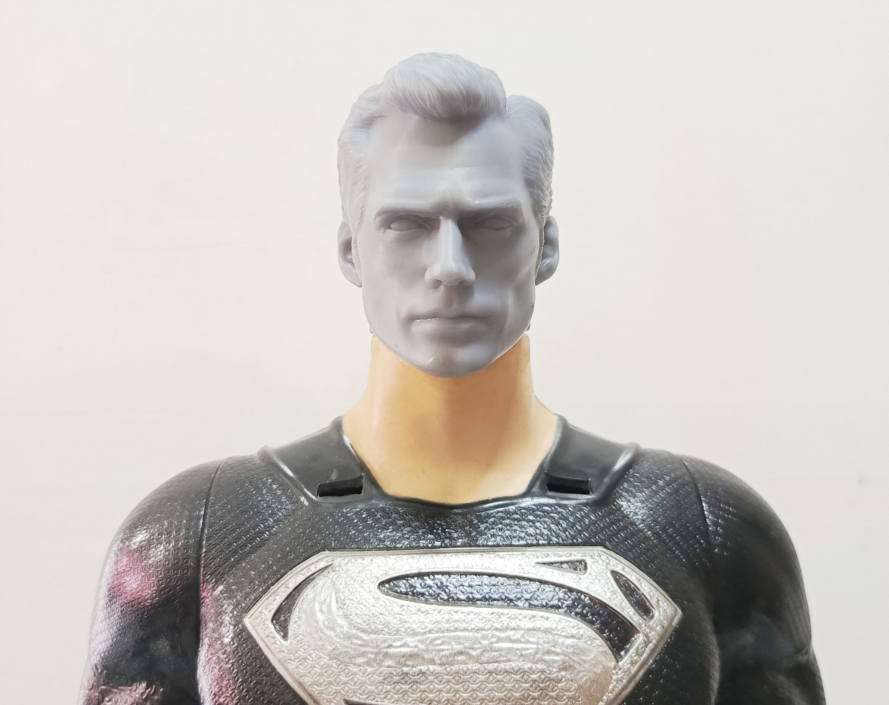 Superman Henry cavill Justice League - Head Sculpt stl 3D print model_10