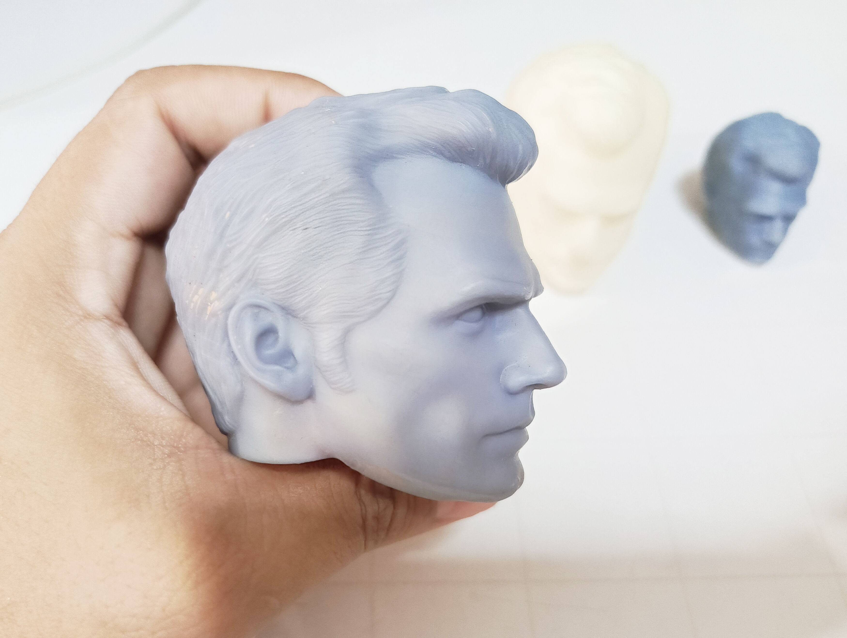 Superman Henry cavill Justice League - Head Sculpt stl 3D print model_9