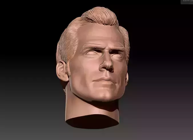 Superman Henry cavill Justice League - Head Sculpt stl