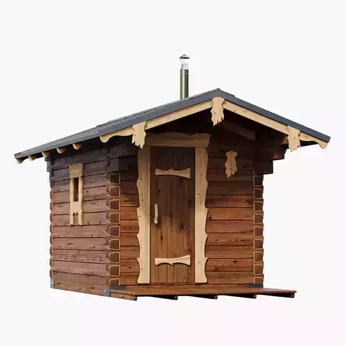 Bathhouse 01 made of timber