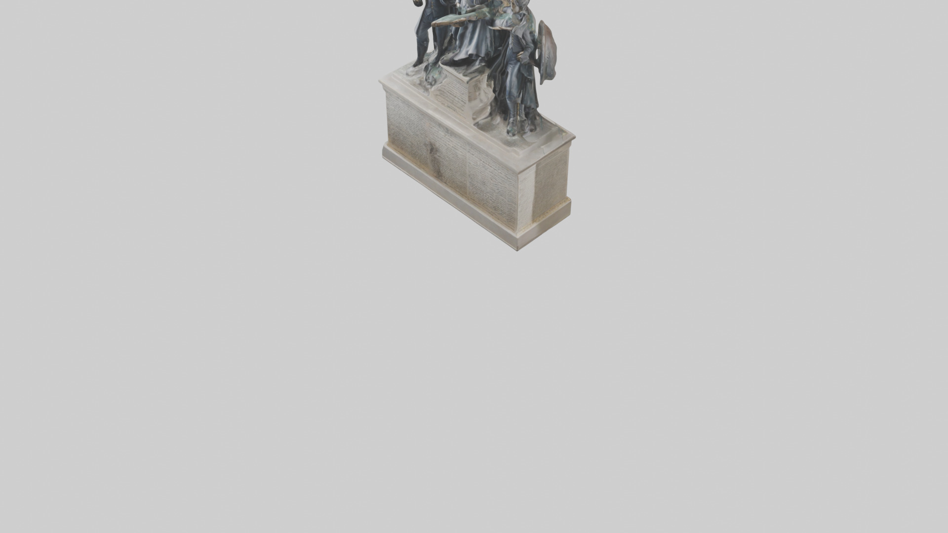 Defenders of the Constitution statue model Low-poly 3D model_8