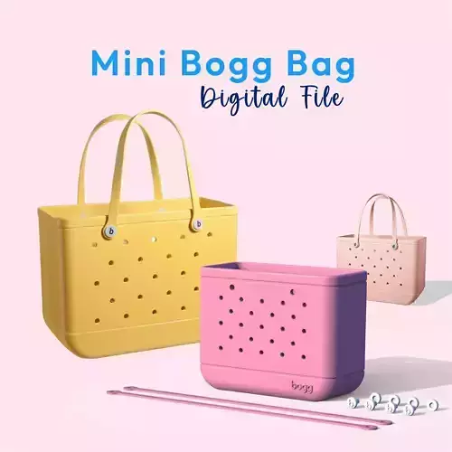 Mini Bogg Bag - Bogg Bag Keychain 3D print model Mini Bogg Bag - Bogg Bag Keychain 3D print model