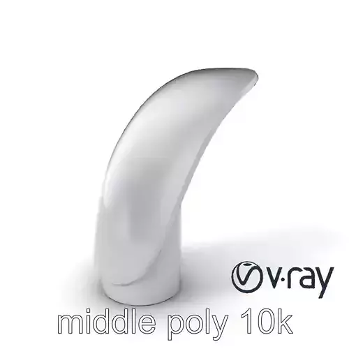 Curved Modern Streetlight Steel Design model pack